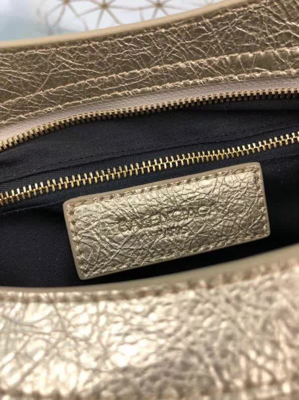 BALENCIAG巴黎世家 原版 義大利進口爆裂銀皮 新款 手提單肩斜挎包  BL1241